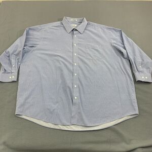 Pierre Cardin Button Shirt Mens 3XL Big XXXL Circles Long Sleeve Regular Fit